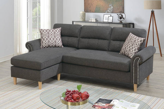 Poundex Furniture item F6447: Slate Mini Sectional