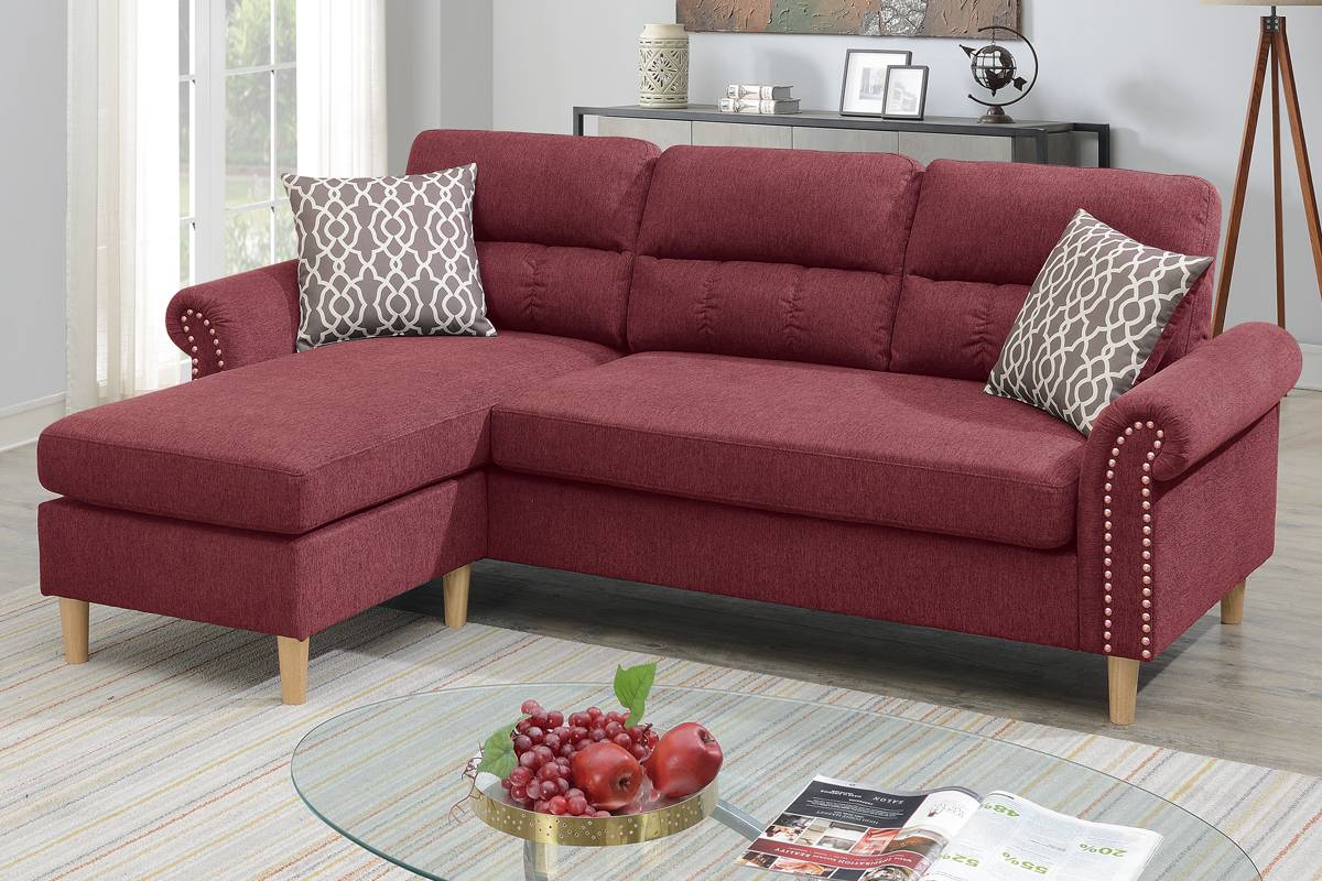 Poundex Furniture item F6447: Slate Mini Sectional